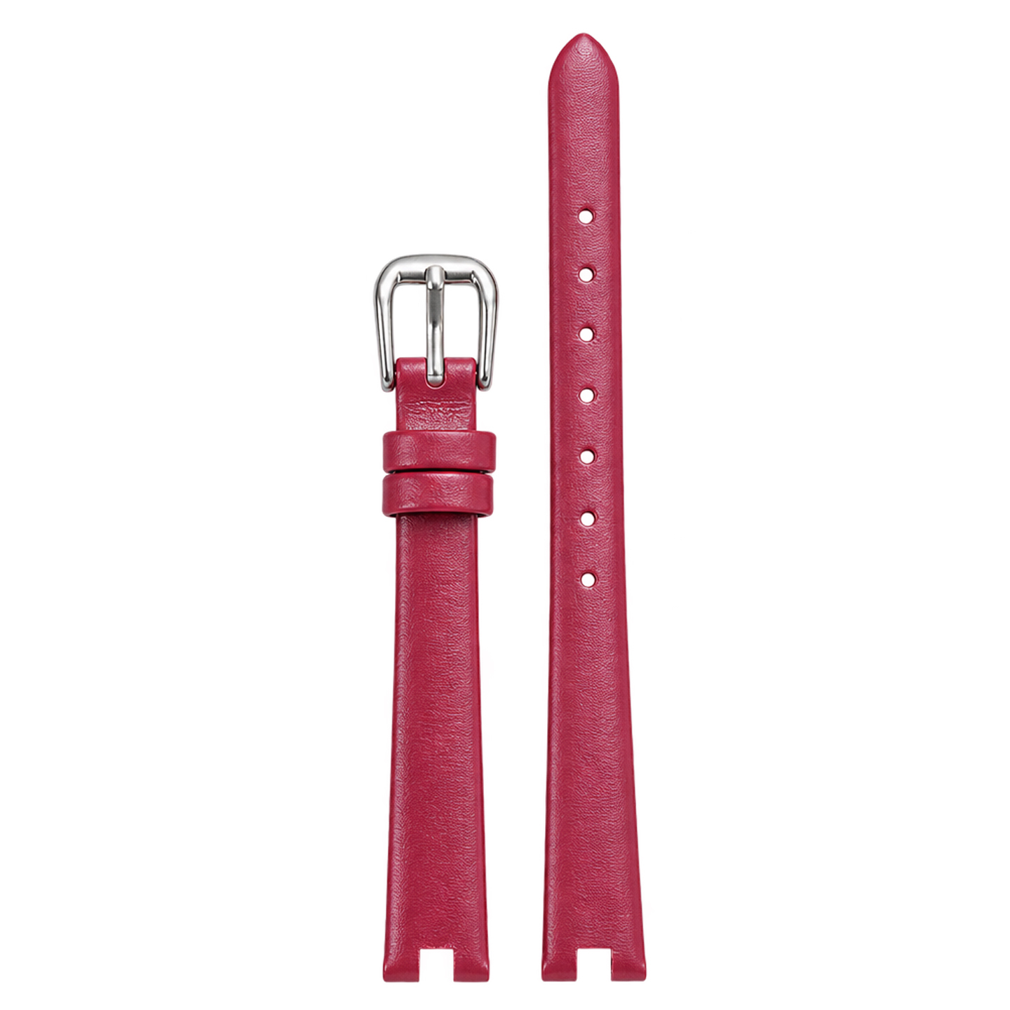 Retro genuine cowhide leather watch strap, 10 × 8 mm, designed to fit the Fiyta ‘Little Gold’ watch with a recessed bezel