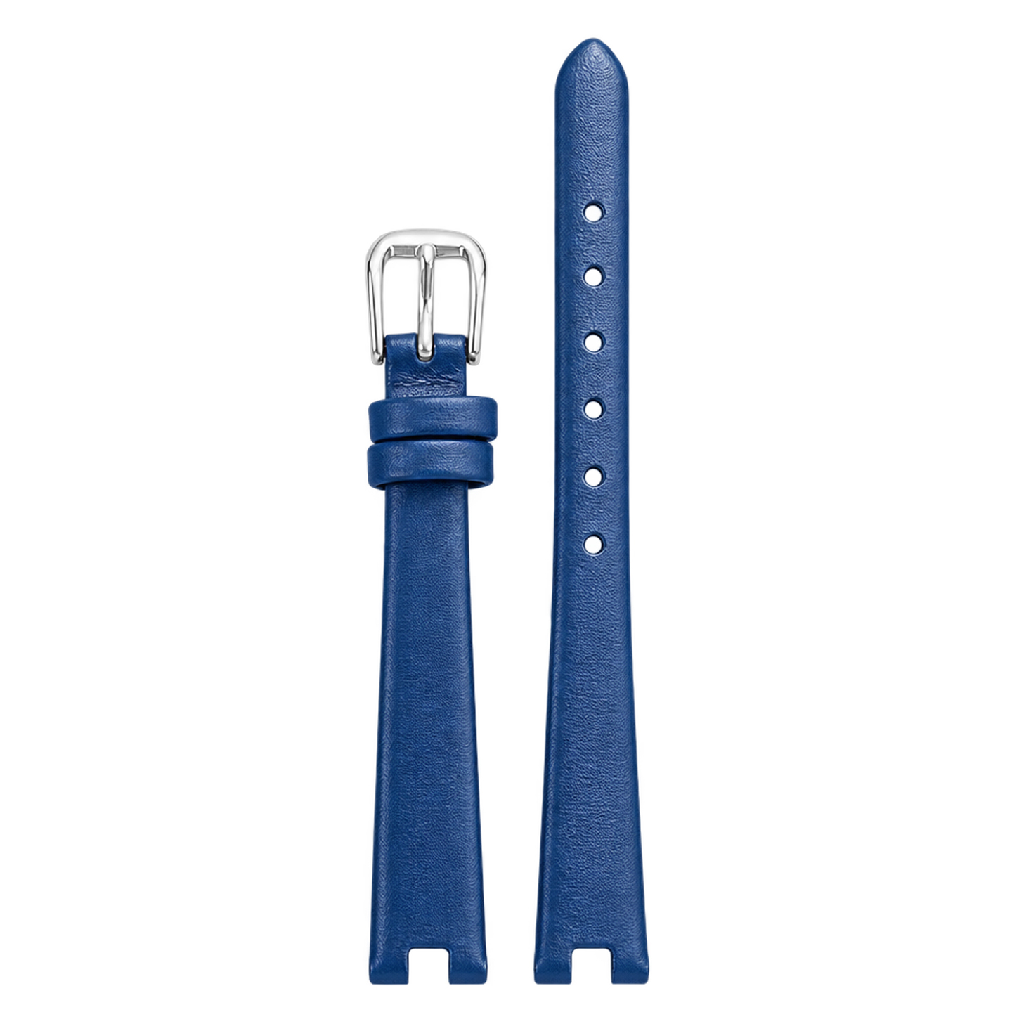 Retro genuine cowhide leather watch strap, 10 × 8 mm, designed to fit the Fiyta ‘Little Gold’ watch with a recessed bezel