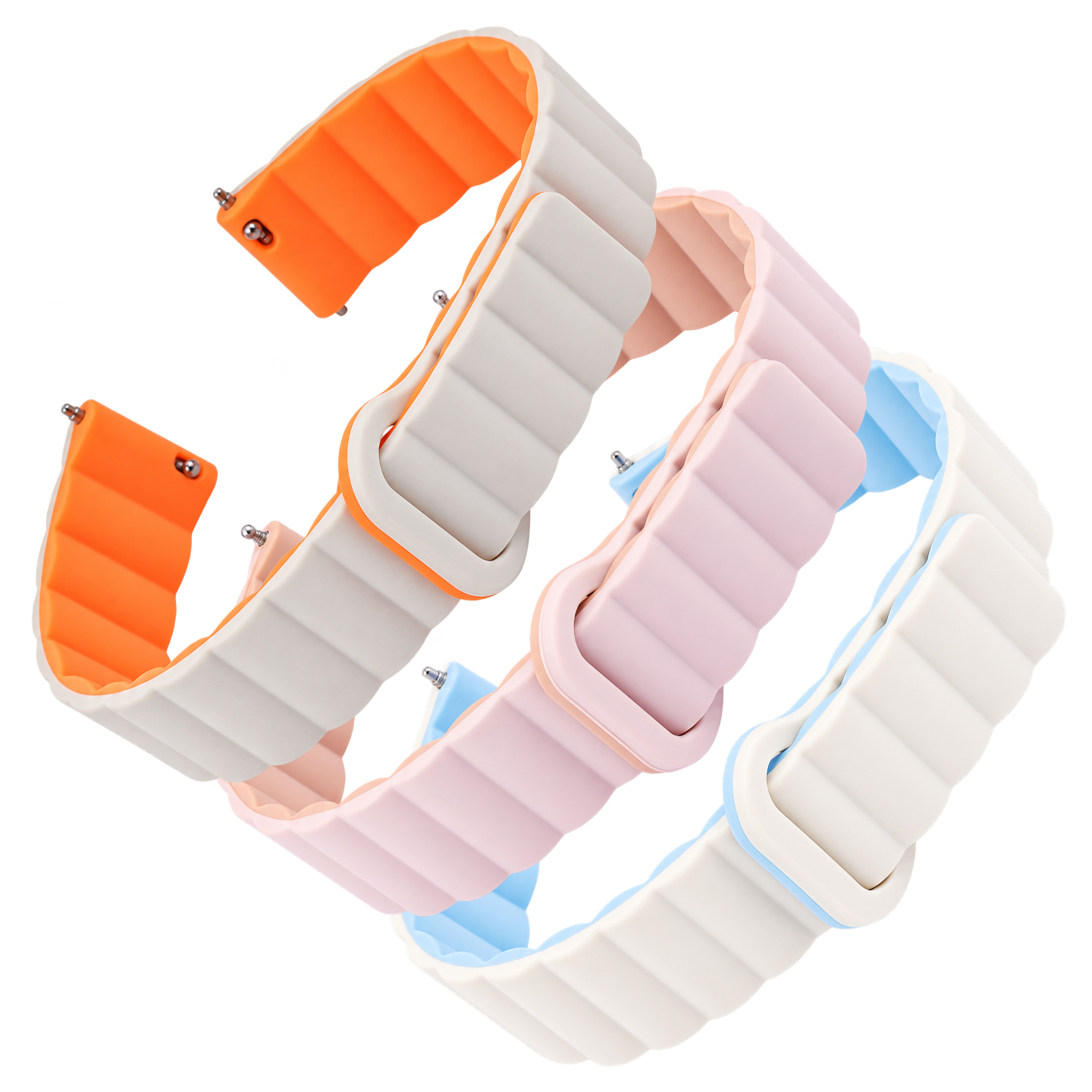 Compatible with Fiyta Four-Leaf Clover Language of Flowers Series quick-release silicone magnetic watch straps, 14 16 mm