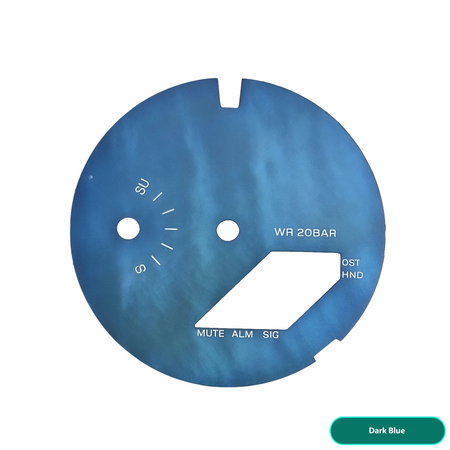 Compatible with the Casio GA-2100/2110 series: aftermarket mother-of-pearl dial with copper base