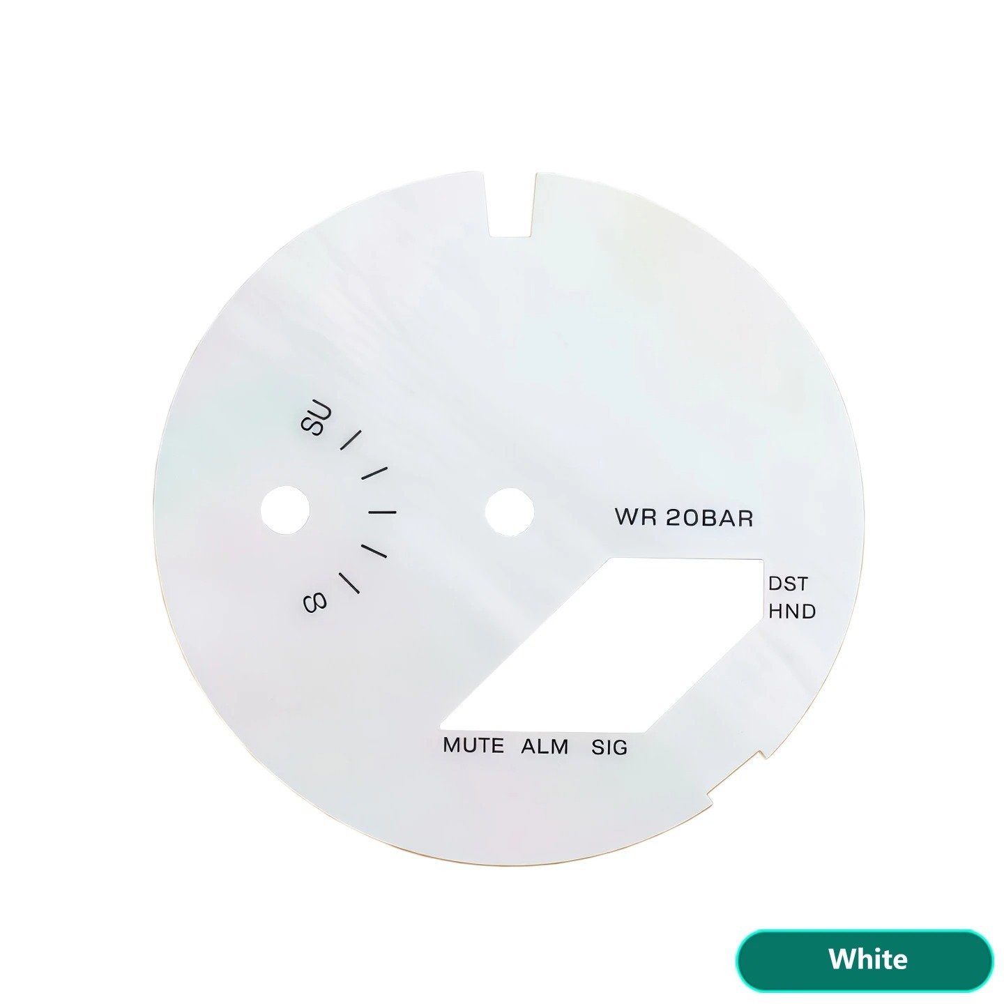 Compatible with the Casio GA-2100/2110 series: aftermarket mother-of-pearl dial with copper base