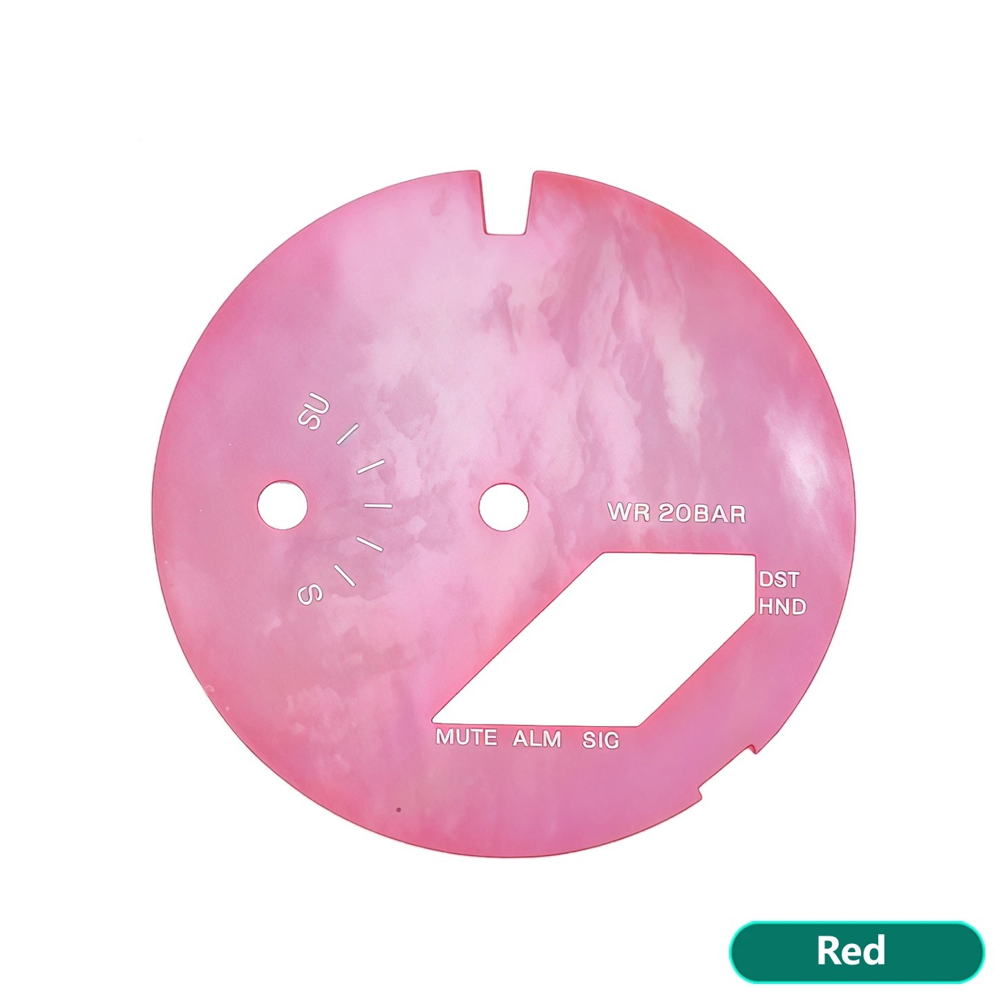 Compatible with the Casio GA-2100/2110 series: aftermarket mother-of-pearl dial with copper base