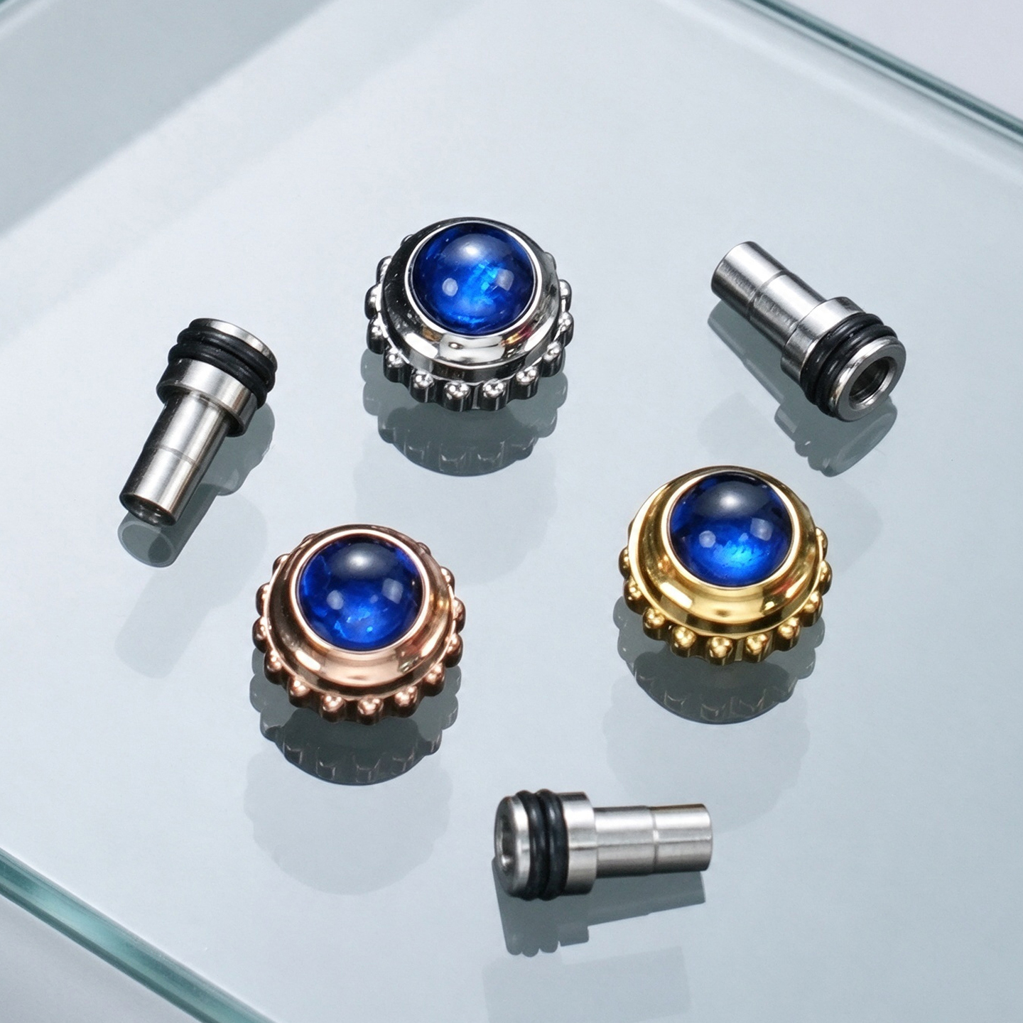 Replacement Crown for Cartier London Collection: Spinel Crown with Time-Setting Function