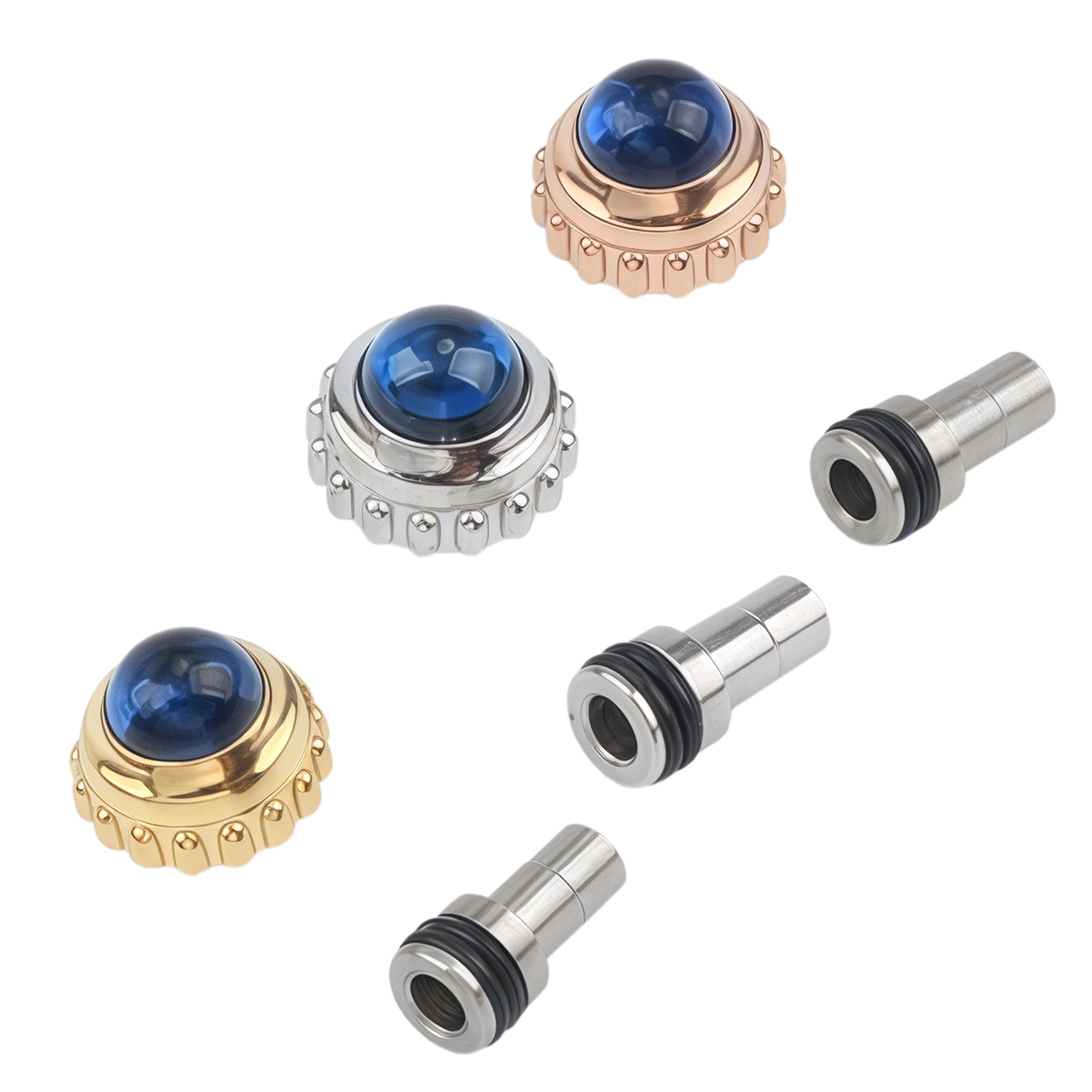 Replacement Crown for Cartier London Collection: Spinel Crown with Time-Setting Function