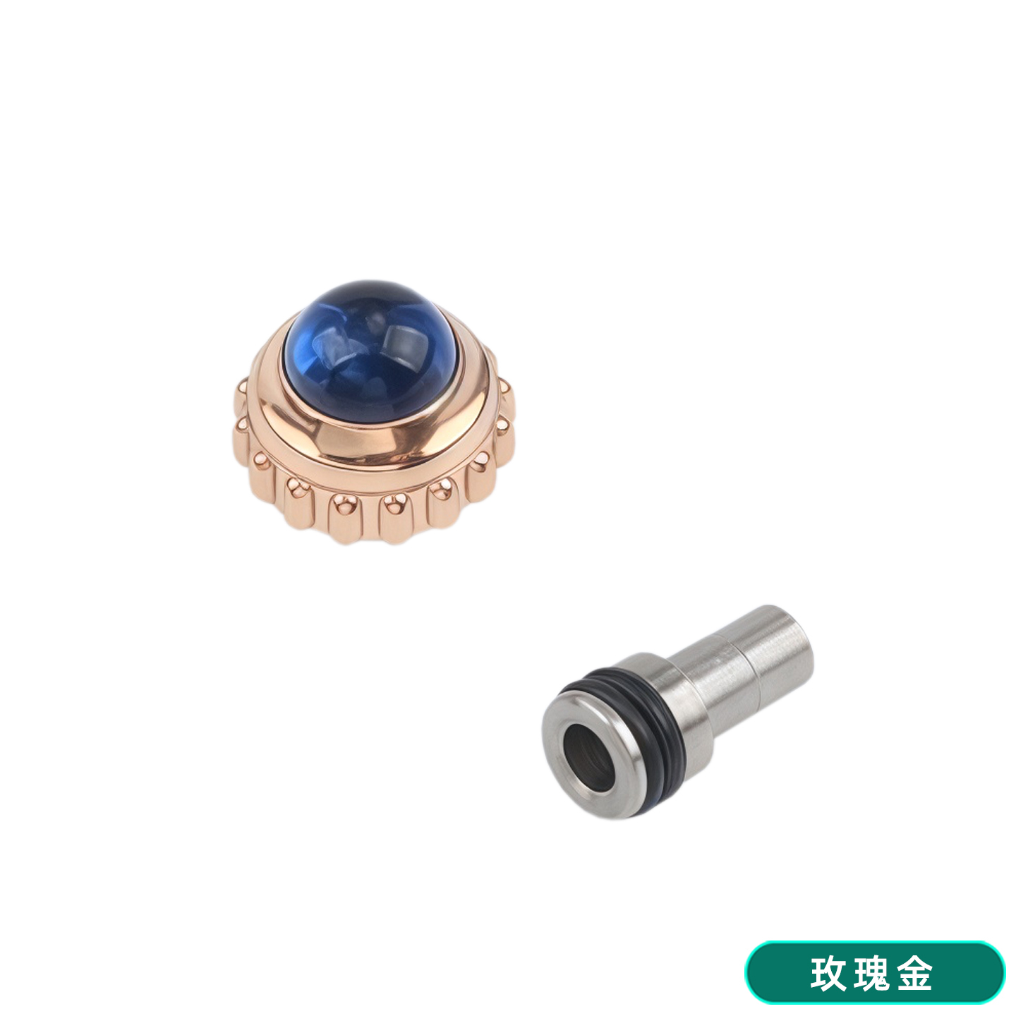 Replacement Crown for Cartier London Collection: Spinel Crown with Time-Setting Function