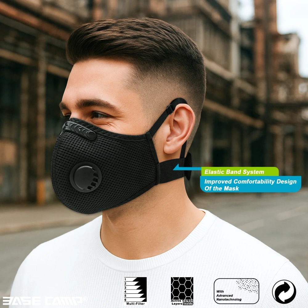 Breath IX M Plus 4.0 Silver Dust Mask Combo Kit – Reusable Dust Mask with Activated Carbon Filters