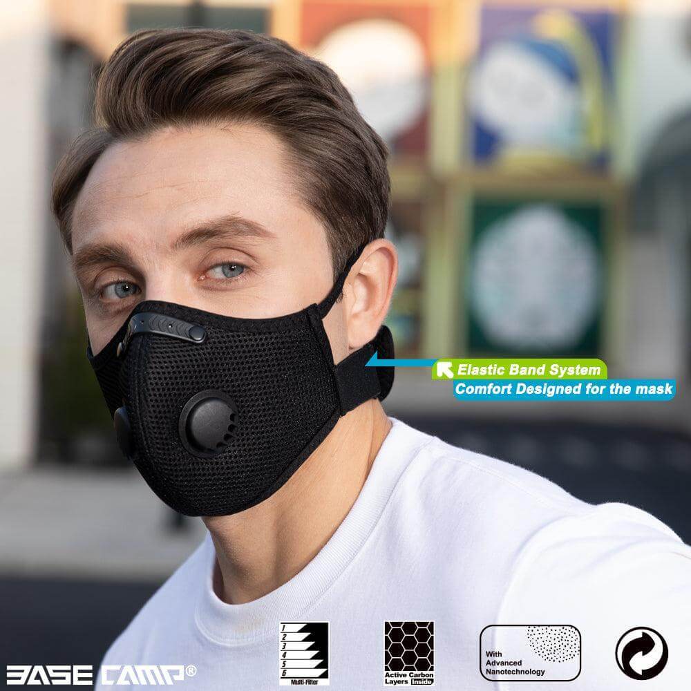 Breath IX M Plus Reusable Dust Mask Combo Kit with Activated Carbon Filters