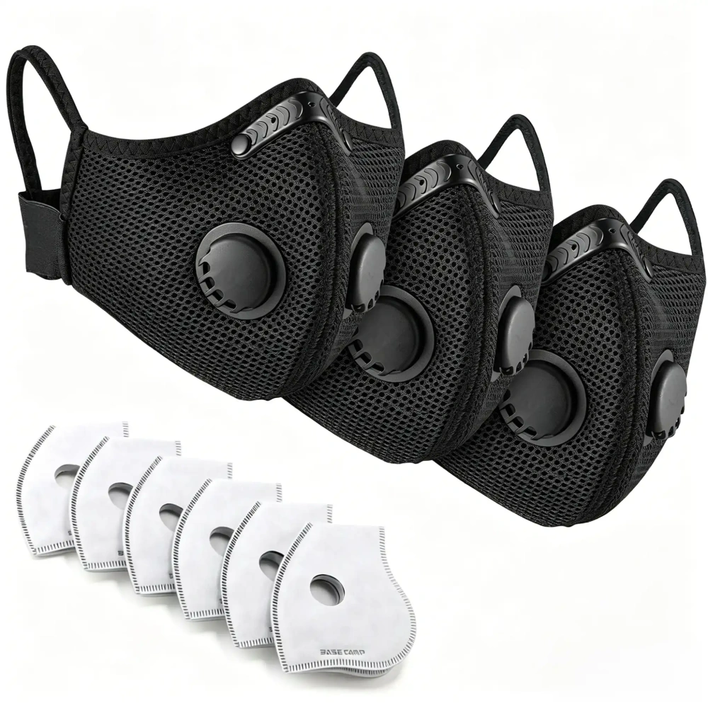 Breath IX M Plus Reusable Dust Mask Combo Kit with Activated Carbon Filters