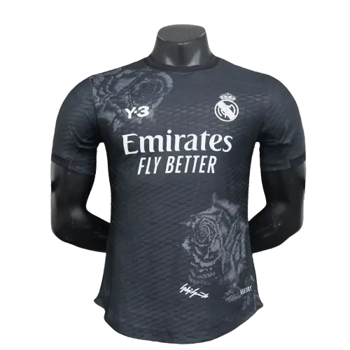 Real Madrid Y-3 Fourth Jersey Black Player Version 2023/24