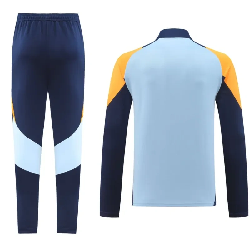 Real Madrid Zipper Sweatshirt Kit(Top+Pants) 2024/25