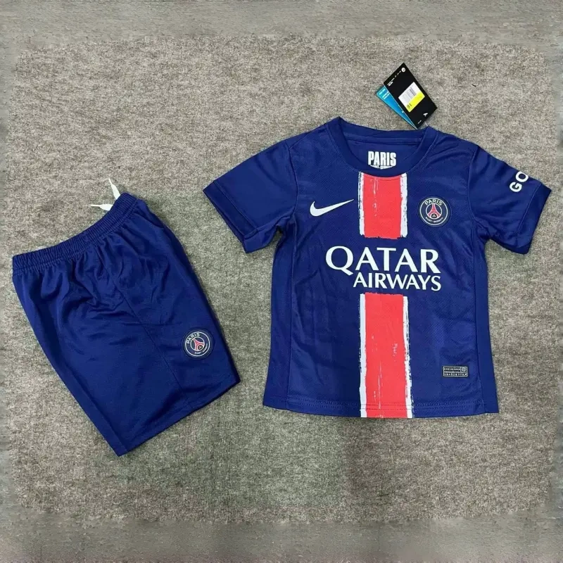 24-25 Paris Saint-Germain Home Soccer Kids Kit Jersey+Shorts