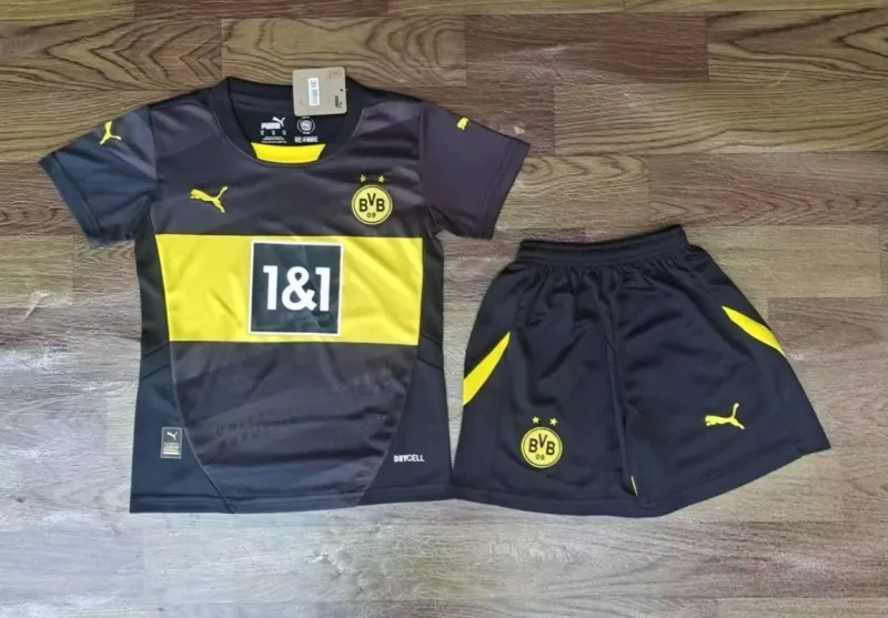 2024-25 Kids Borussia Dortmund Away Kits Soccer Jersey