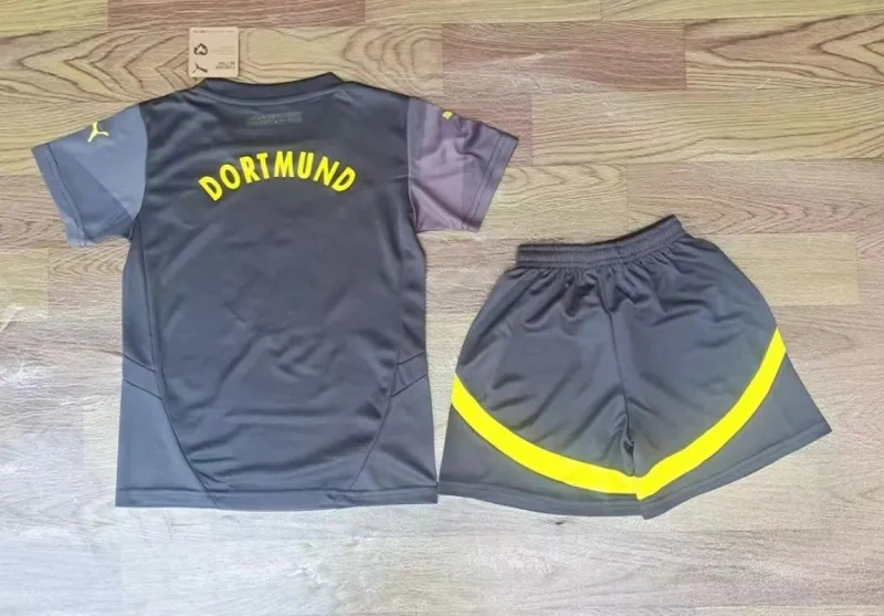2024-25 Kids Borussia Dortmund Away Kits Soccer Jersey