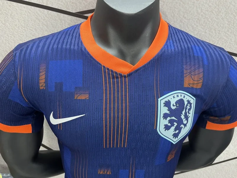 2024 Netherlands Nation Away Jersey Player Version EURO