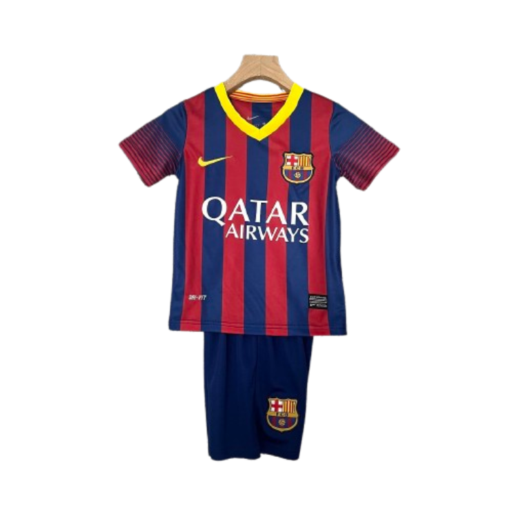 Barcelona 13-14 Home Retro Kids Kits Children Shirt Cheap Jersey