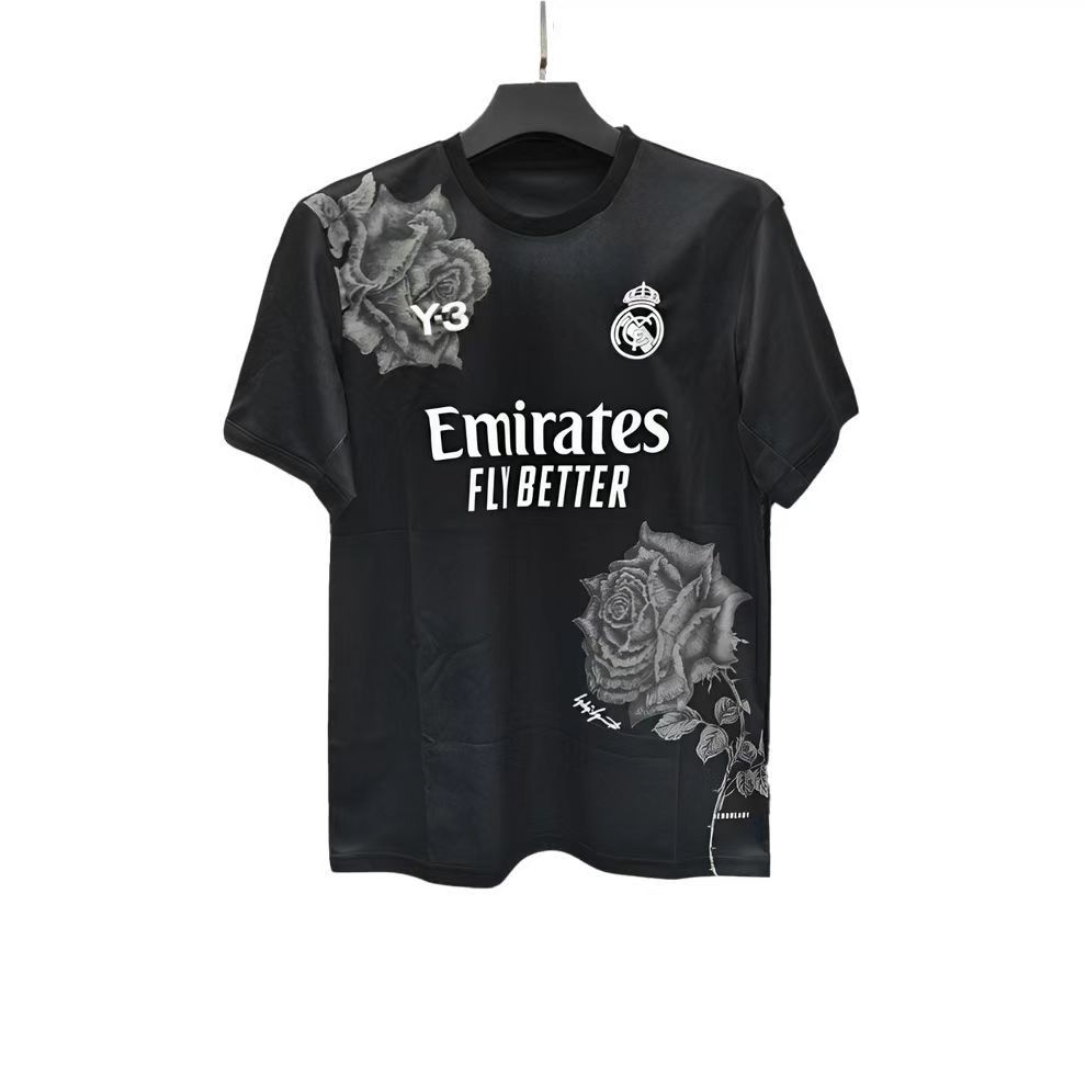 Y3 Real Madrid 24-25 Black Football Jersey