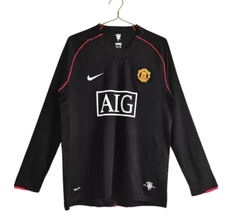 07-08 Retro Long Sleeve Manchester United #7 Ronaldo Third  Away Soccer Jersey