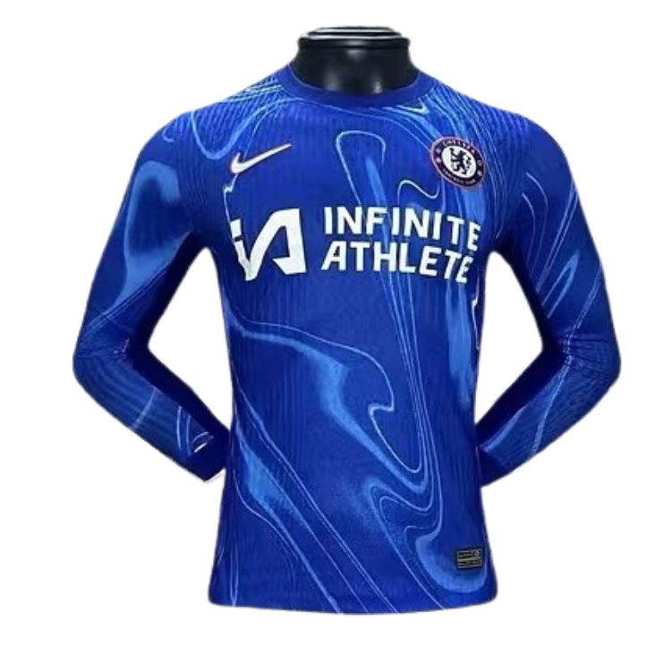 2024-25 Chelsea Club Home Player Version Long Sleeve Football Shirt
