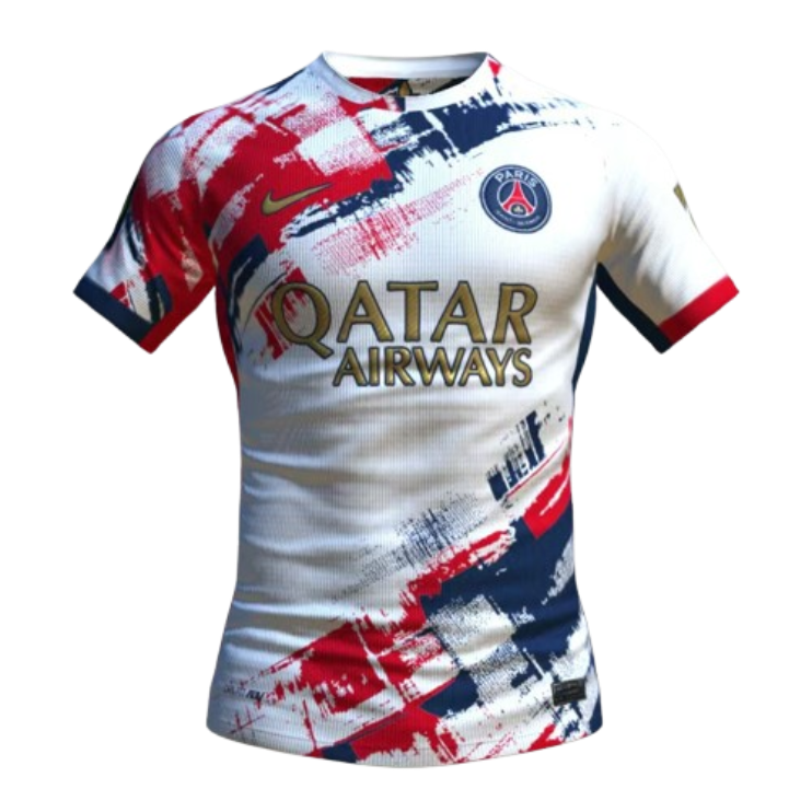 24-25 PSG Away Kit White Player Version Shirt Soccer Jerseys