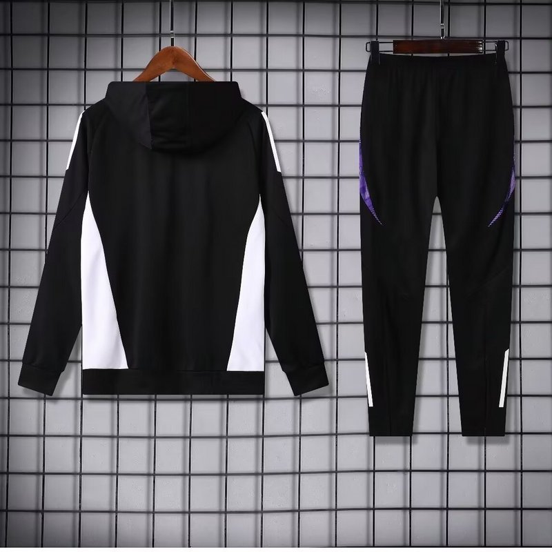 adidas Real Madrid 2024-25 Hooded Training Tracksuit Kits
