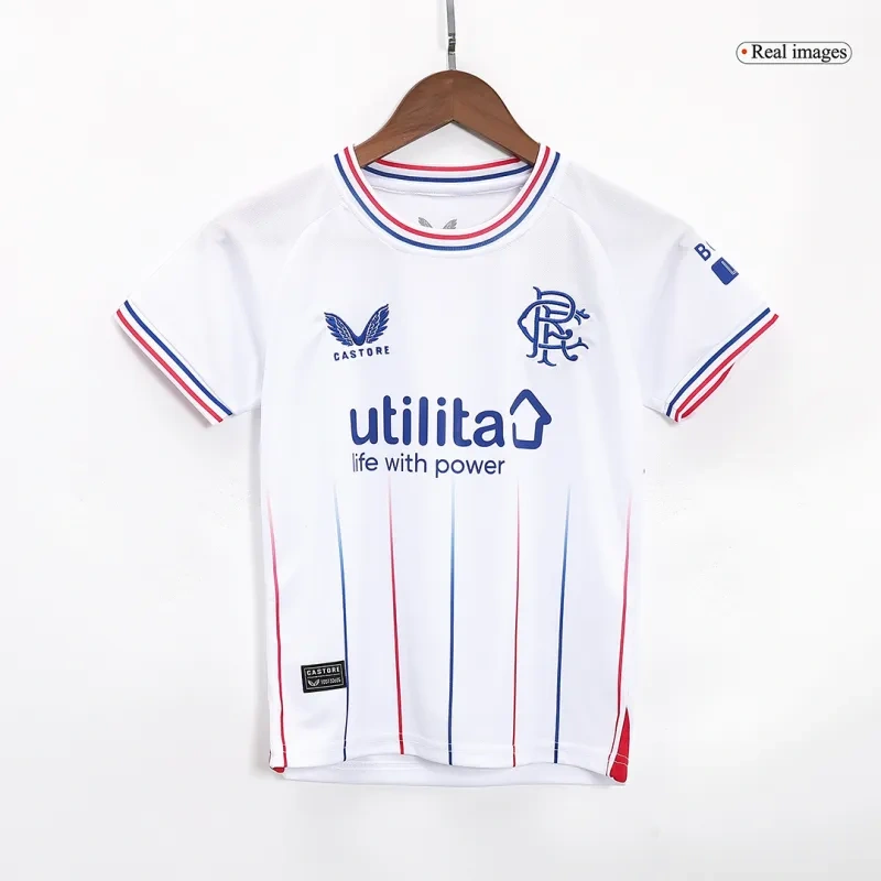 Kids Glasgow Rangers 2023/24 Away Kit Jersey+Shorts