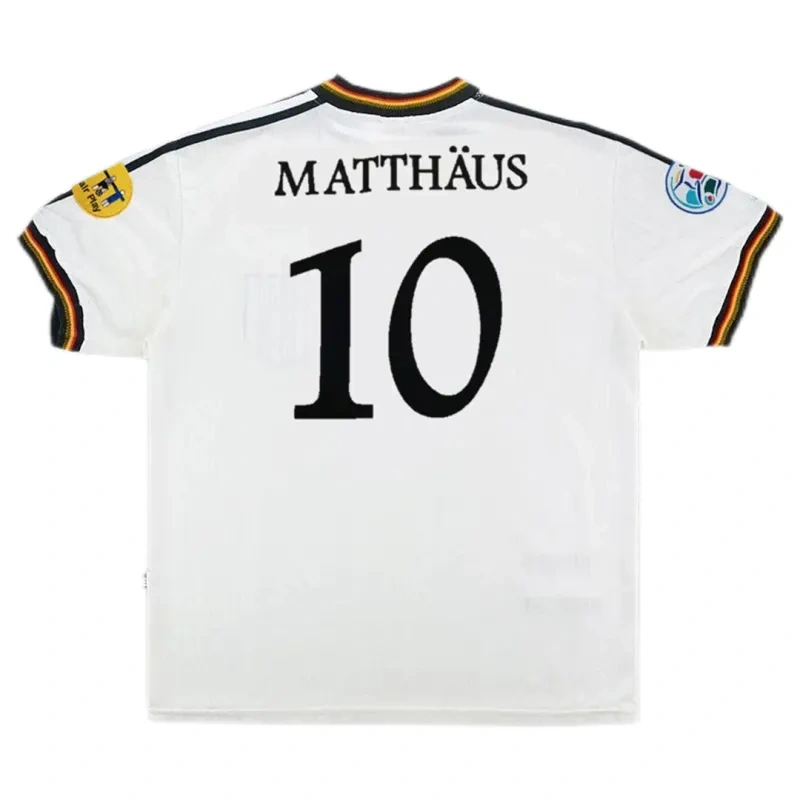 Germany 1996 Retro Jersey Home Euro Cup