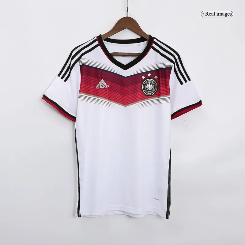 Germany Retro 3 Stars  2014 Home Jersey World Cup