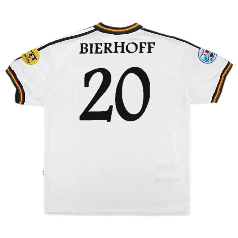 Germany 1996 Retro Jersey Home Euro Cup