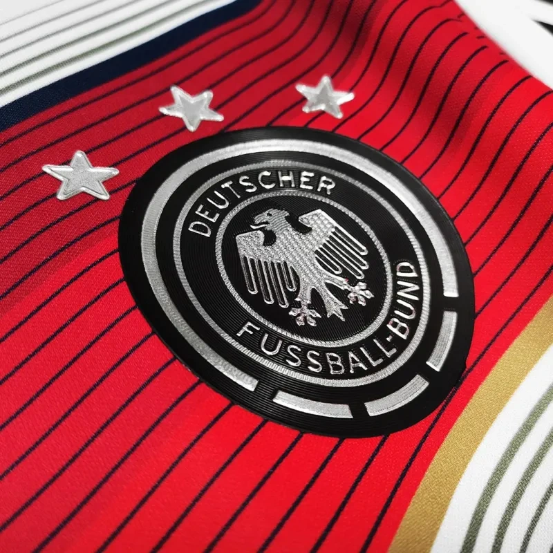 Germany Retro 3 Stars  2014 Home Jersey World Cup