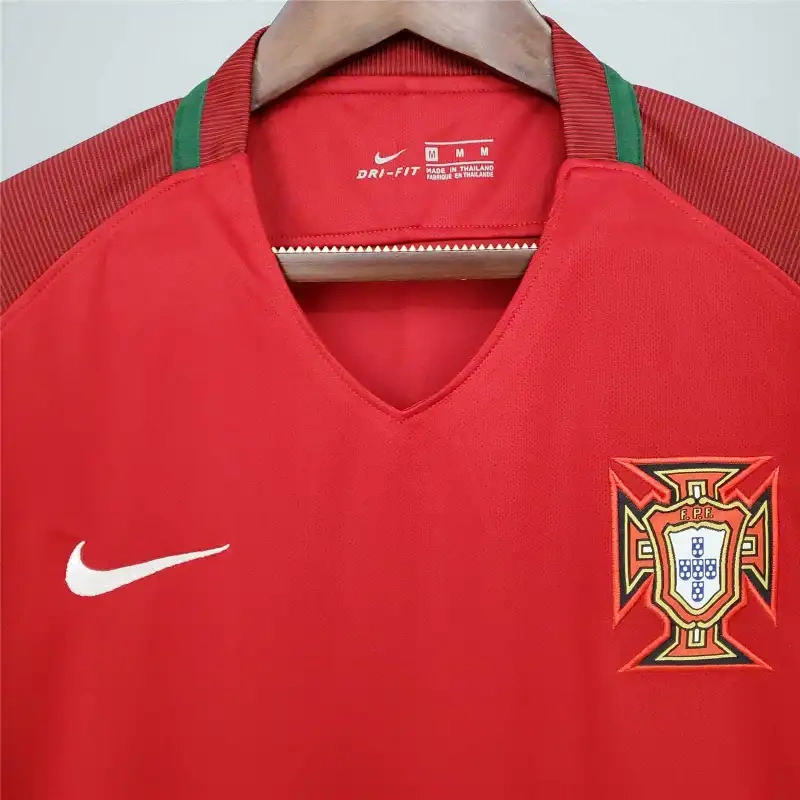 Portugal Euro Cup 2016 Retro Jersey Home
