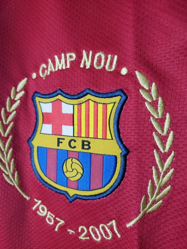 Barcelona Retro Nike Men Home Football Long Sleeve Shirt