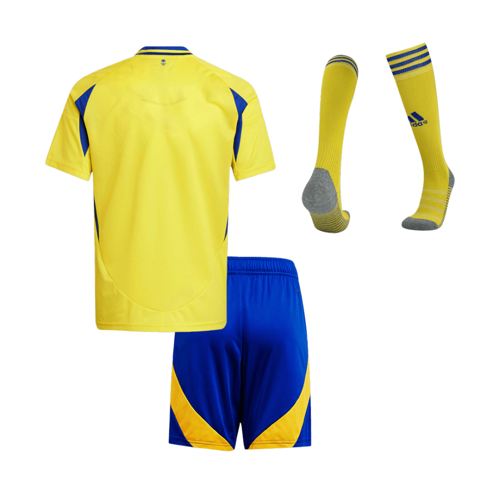 Kids Al Nassr Custom Home Full Soccer Kits 2024-25