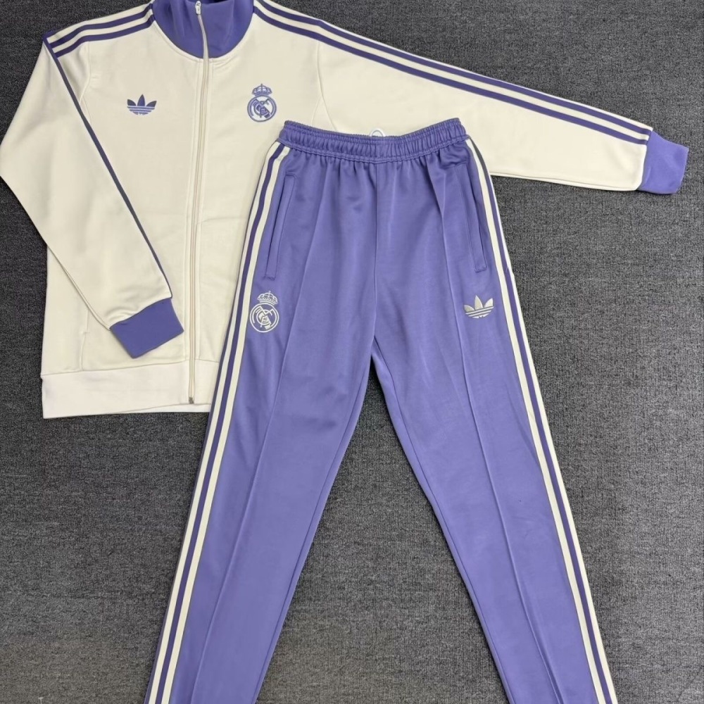 Adidas Men Real Madrid Track Top+trousers Kits 24-25