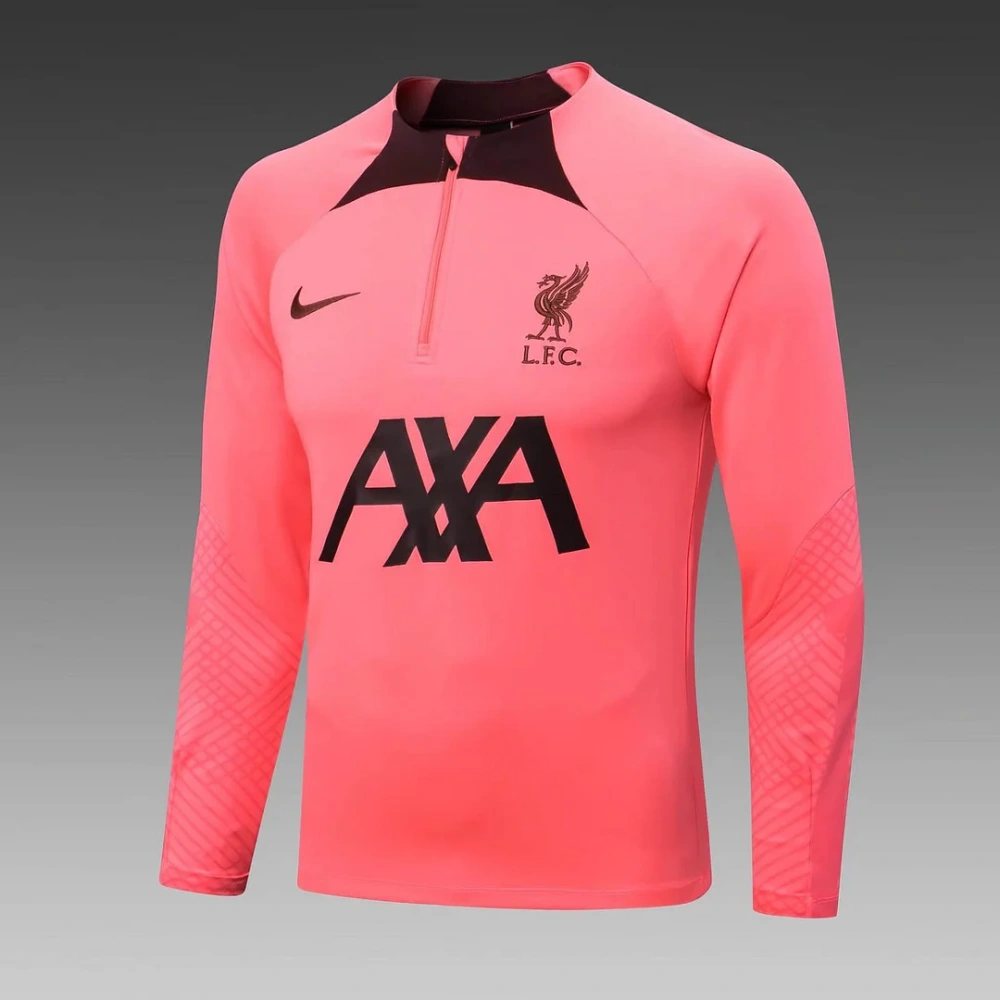Liverpool Half-Pull Training Suit Pink Jersey 2022/2023