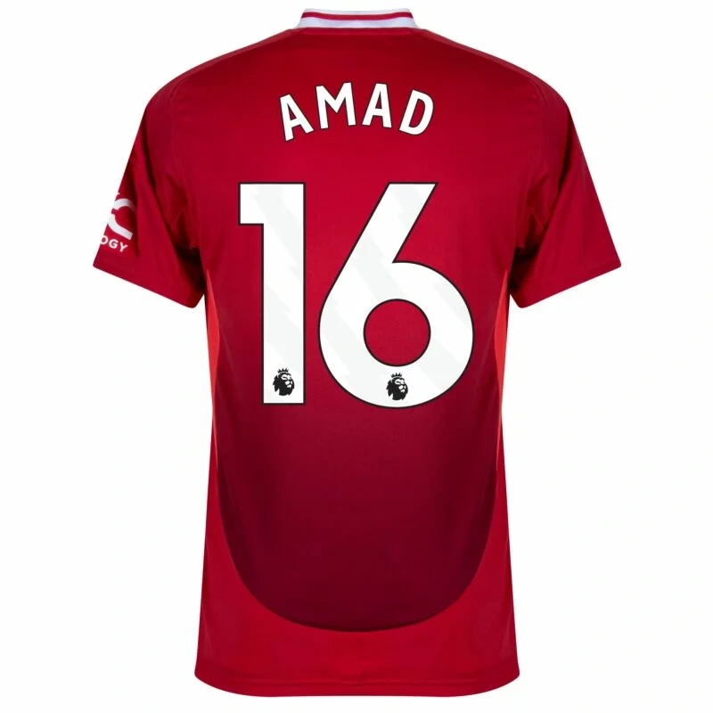 Manchester United Home Amad 16 Shirt 2024-2025 Player version Size：S-XXL