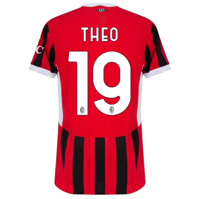 AC Milan Home Theo 19 Shirt Fan version 2024-2025 Size：S-4XL （Non-Customize）