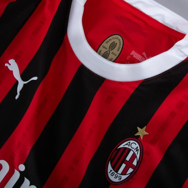 AC Milan Home Theo 19 Shirt Player version 2024-2025 Size：S-XXL （Non-Customize）