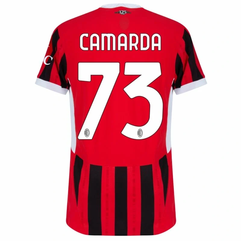 AC Milan Home Camarda 73 Shirt Player version 2024-2025 Size：S-XXL （Non-Customize）