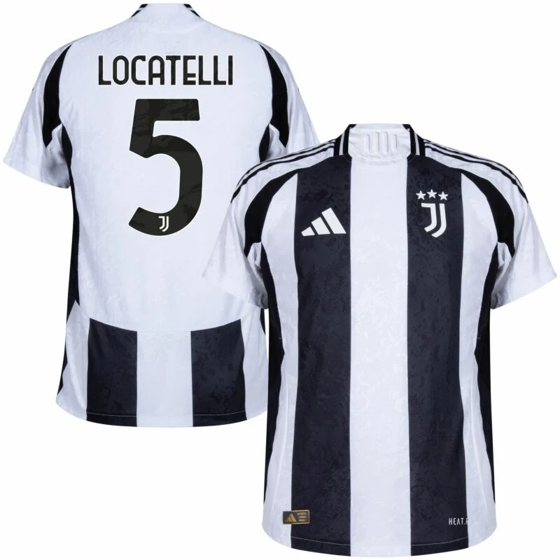 Juventus Home Locatelli 5 Shirt 2024-2025  Fan version Size：S-4XL Non-Customize
