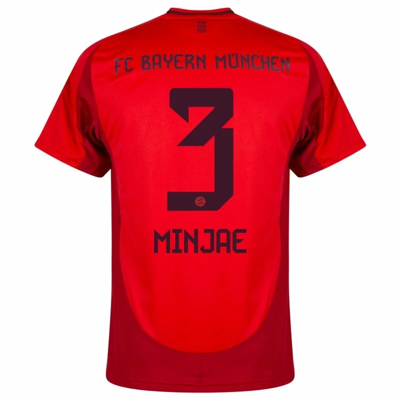 Bayern Munich Home Minjae 3 Shirt 2024-2025 Fan version  Size：S-4XL Non-Customize