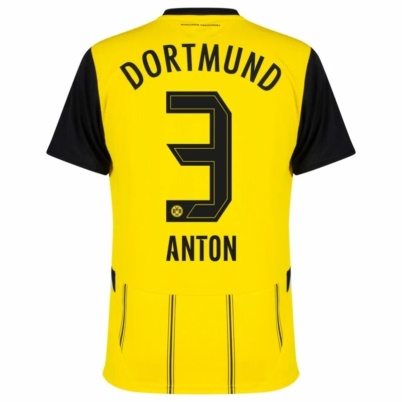 Borussia Dortmund Home Anton 3  Shirt 2024-2025 Fan version Size：S-4XL Non-Customize