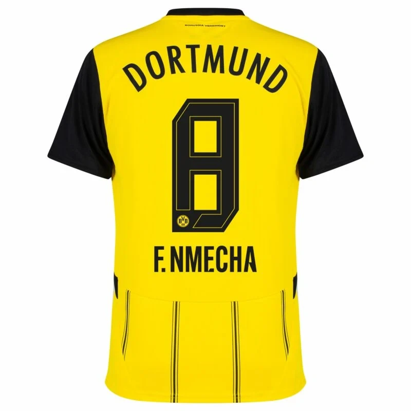 Borussia Dortmund Home F.Nmecha 8 Shirt 2024-2025 Player version Size：S-2XL Non-Customize