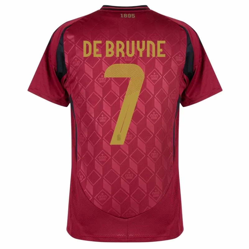 Belgium Home De Bruyne 7 Shirt 2024-2025 Fan  Non-Customize