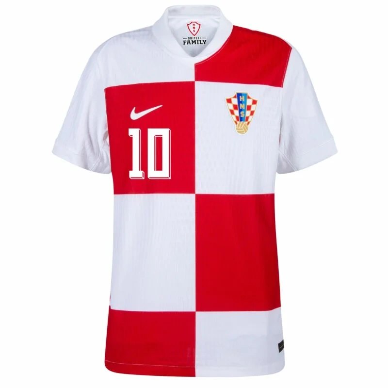 Croatia Home  Modrić 10 Shirt 2024-2025 Fan Size：S-2XL Non-Customize
