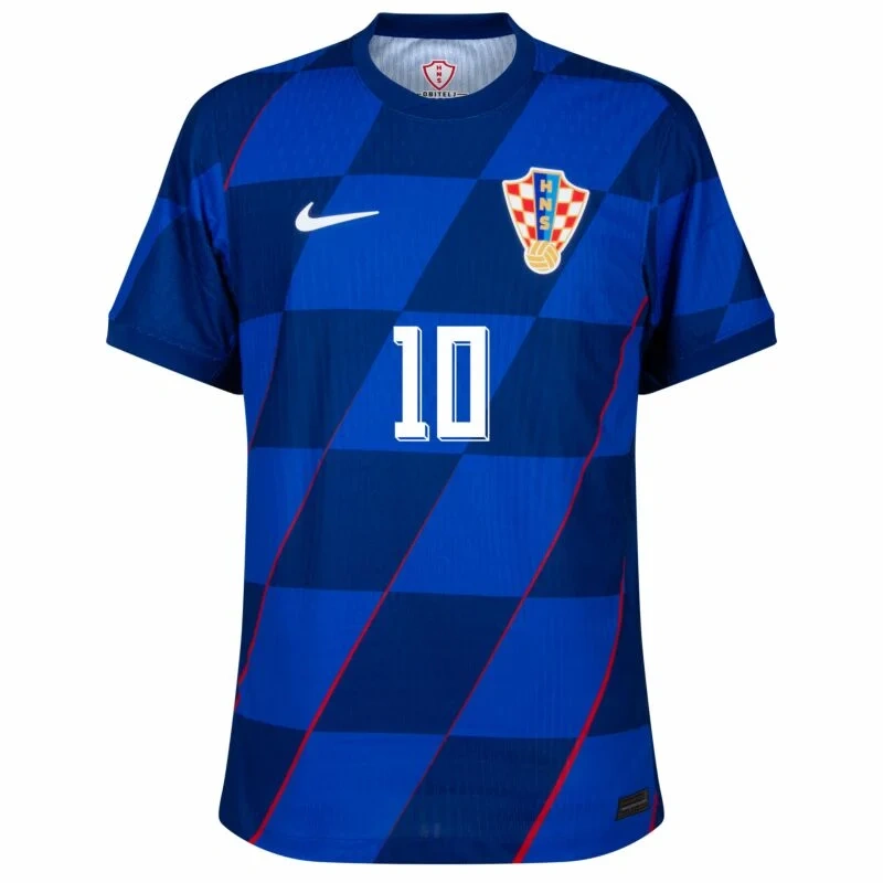 Croatia Away Modrić 10 Shirt 2024-2025 Player version Size：S-2XL Non-Customize