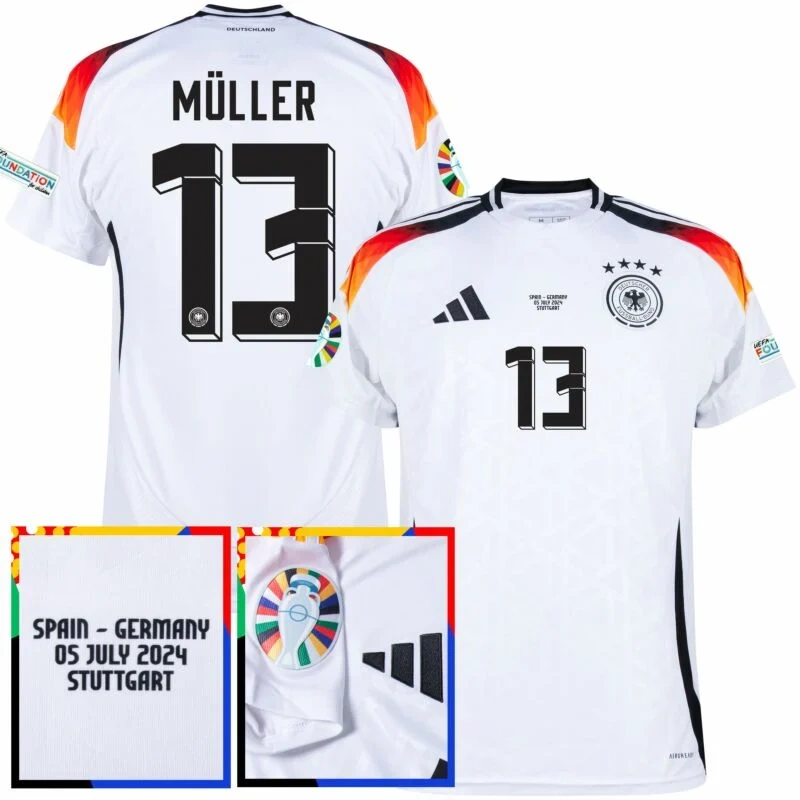 Germany Home Müller 13 Shirt  2024 Fan Size：S-2XL  Non-Customize