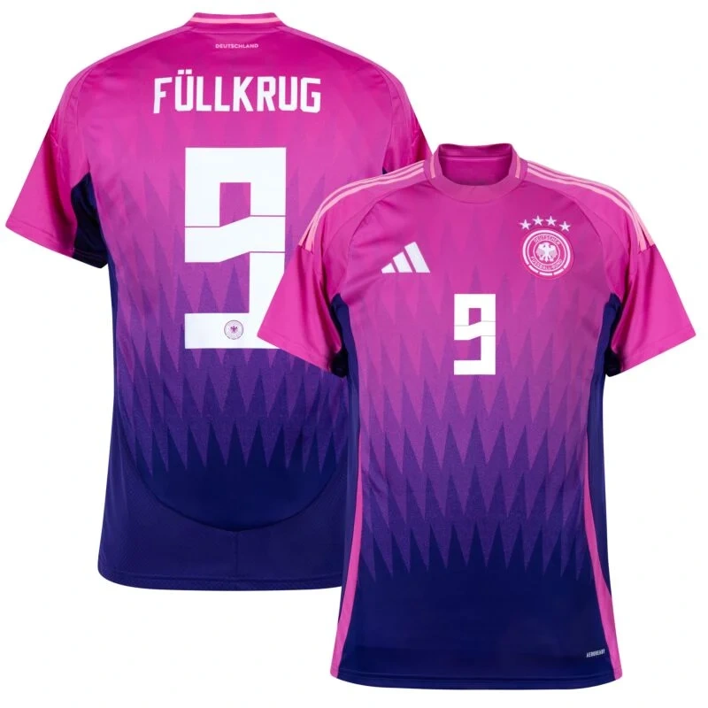 Germany  Away Füllkrug 9 Shirt  2024 Player version Size：S-2XL  Non-Customize