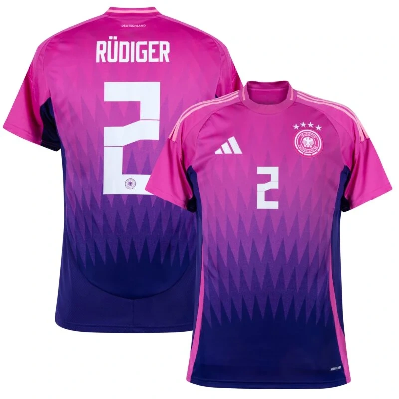 Germany  Away Rüdiger 2 Shirt  2024 Player version Size：S-2XL  Non-Customize