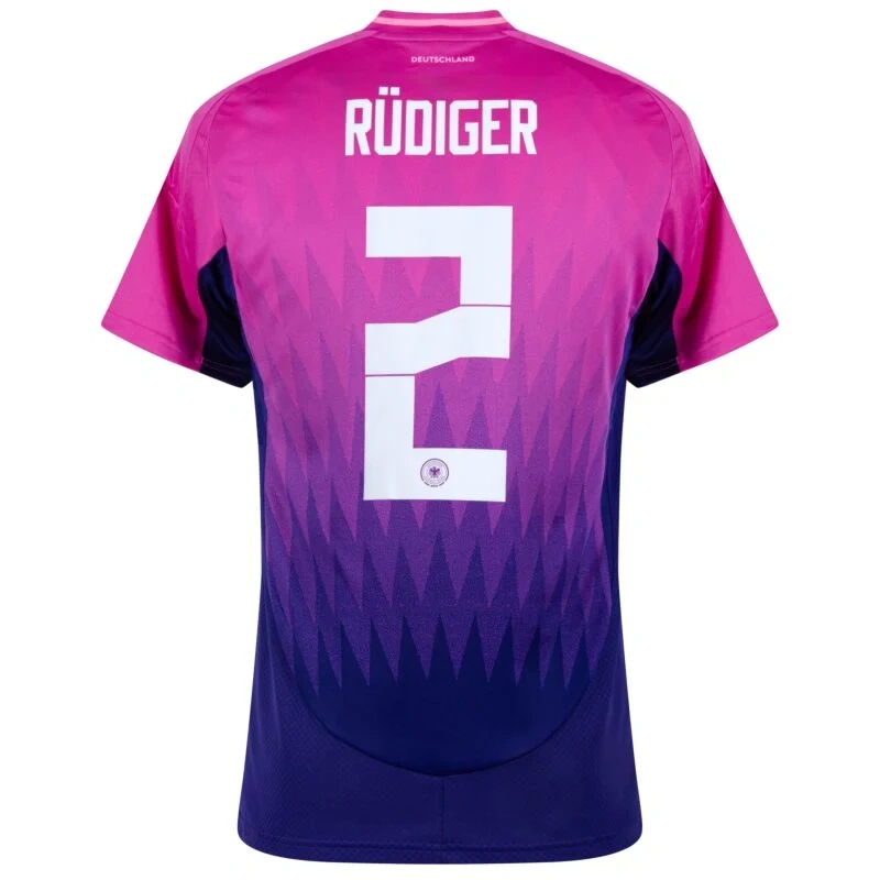 Germany Away  Rüdiger 2 Shirt  2024 Fan Size：S-2XL  Non-Customize
