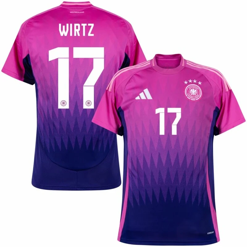 Germany  Away Wirtz 17 Shirt  2024 Player version Size：S-2XL  Non-Customize